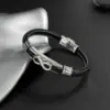Wholesale Street Leather Bracelet Unisex Adjustable Wristband Accessory Suitable For Daily Casual Wear