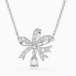Little silk platinum necklace