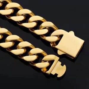 13mm wide fine gold 21cm