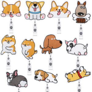 Wholesale Xiaotian Chai Dog Easy Pull Buckle Embroidered Cloth Sticker Puppy Alligator Clip Cartoon Dog Patch Sticker Computer Embroidered Label Easy to Pull