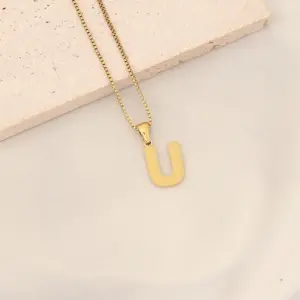 XL-1033-4【Box Chain】26 Letters / U