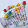 oly-8cca7a3eeb035aa1b546191ecee369c3 Wholesale Valentine's Day Rose Straw Dust Plug Cupid's Arrow Straw Dust Cap Food Grade Silicone Straw Cover