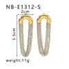 Wholesale PVD Coated 18K Gold Real Gold Plated Semicircle Tassel Lines 304 Stainless Steel Vacation Classic Style Waterproof Non Tarnish Drop Earrings