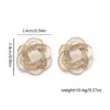 Wholesale Trillion-cut White Zircon Stud Earrings For Women In With Zinc Alloy