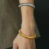 Wholesale 304 Stainless Steel Snakeskin PVD Coated 18K Real Gold Plated Hip-Hop Rock Cool Style Waterproof Non Tarnish Plating Gold Silver Wristband Bangle