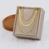Wholesale Titanium Steel Hip-Hop Solid Color Plating Layered Necklaces