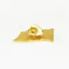 Wholesale Gold Painted American Flag Butterfly Buckle Brooch Foldable Neck Pin Zinc Alloy Patriotic Jewelry Accessories