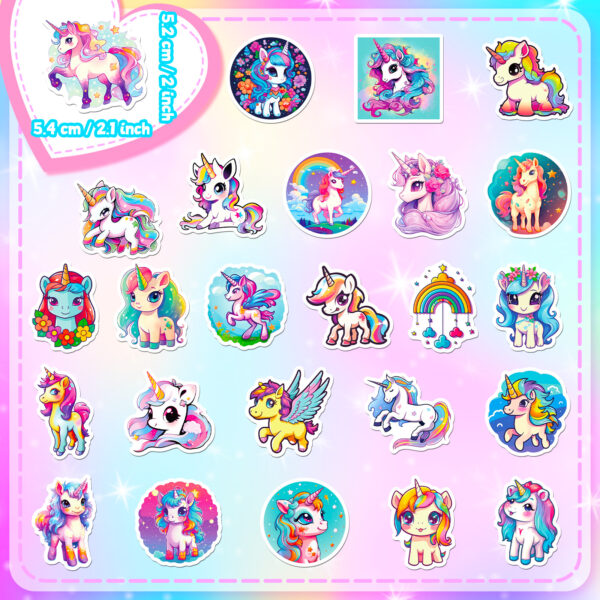 oly-8d162874307205d1381e6e707e43b61c Wholesale 50 multi-style stickers shop personalized DIY decorative stickers unicorn waterproof stickers