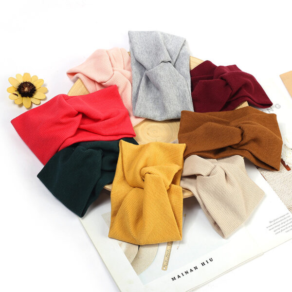 Wholesale hair band thread cotton cross hair band yoga hair band Sports elastic headband ladies
