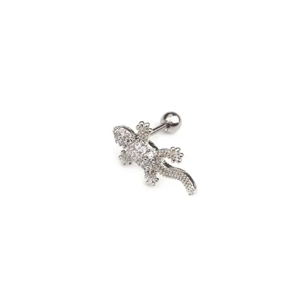 Wholesale 316L Stainless Steel Copper Zircon Ear Cartilage Rings & Studs Animal Waterproof Non Tarnish Surgical Steel Women'S