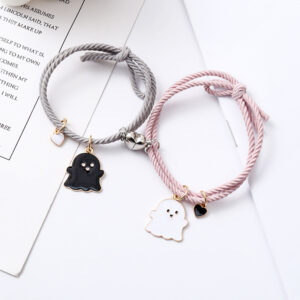 New ghost bracelet [powder rope + gray rope]]