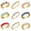 Wholesale Jewelry IG Style Elegant Geometric Copper Open Rings