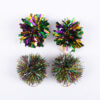 oly-8d5584d43a7f533710d5adbb2604c403 Wholesale Carnival Decorative Earrings Colorful Bright Silk Hair Ball Earrings Personality Exaggerated Holiday Party Jewelry