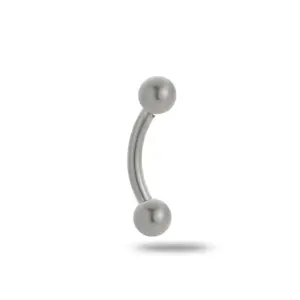 Silver / Eyebrow Nails-6mm