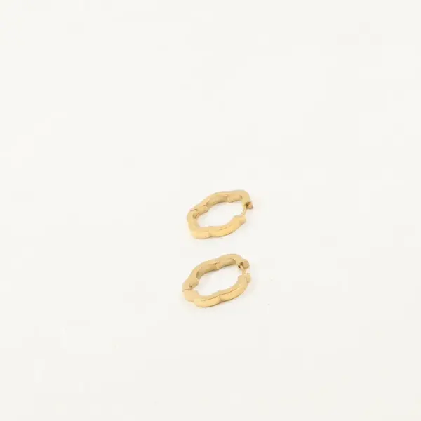 Wholesale 304 Stainless Steel Flower PVD Coated 18K Real Gold Plated 18K Gold Cute Sweet Pastoral Earrings