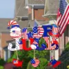 Wholesale 4th Of July Independence Day Wooden Pendant Decoration American National Day Scene Festive Atmosphere Decoration Wooden Sign Pendant