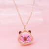 oly-8dabac0e7d3cec0f3455530b19a5e92d Wholesale Shrimp skin for super cute cat frog bear children's necklace wholesale containing sequins dopamine necklace