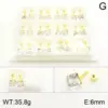 Wholesale Vacuum Plating 18K Gold Plated Square 304 Stainless Steel Elegant Cute Shiny Ear Studs