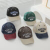 Wholesale Children's Hat Korean Style Old Boston Washed Baseball Cap Spring & Fall Peaked Cap Boys and Girls Sunshade Mesh Cap