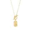 Wholesale Round Copper Pendant Necklace With Zircon Inlay On Snake Chain, Unisex Jewelry Accessory