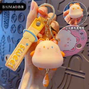 Genuine cute double pendant-orange hamster / OPP packing bag