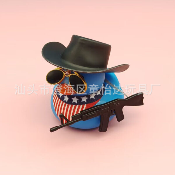 Wholesale Mini yellow duck hat hairpin sunglasses duck accessories cowboy hat DIY red wine bottle accessories doll decorative hat