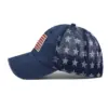Wholesale Women's Classic Style American Flag Embroidery Curved Eaves Baseball Cap
