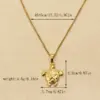 Wholesale 201 Stainless Steel Turtle Beach Modern Style Artistic Cable Chain Pendant Necklace