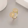 Wholesale Women’s Bow Tie Ring In Copper With Golden Plated Electroplated Finish Featuring Zircon Inlay