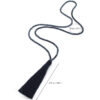 Wholesale Jewelry Colorfulful Crystal Necklace Sweater Chain Women's High-End Long Tassel Necklace Necklace