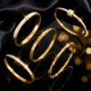 Wholesale Stainless steel and titanium steel colorfast jewelry, three-diamond shell titanium steel bracelet