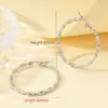 Wholesale Real Gold Plated Circle 304 Stainless Steel Simple Style Commute Waterproof Non Tarnish 304 Stainless Steel Earrings
