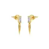 Wholesale 1 Pair IG Style Basic Classic Style Geometric Plating Copper Zircon Ear Studs