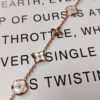 Wholesale Genuine gold-plated copper natural mother-of-pearl five-flower bracelet that won't fade.