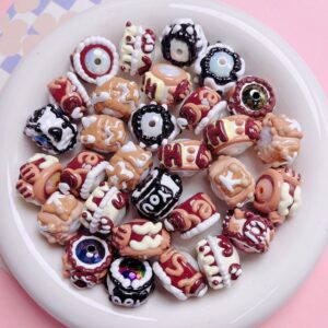 10-randomly mixed colors / (sold by piece) diameter is about 16mm, hole diameter is about 2mm