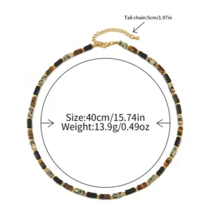 Tiger Eye Necklace Xl-786J