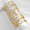 oly-8e5cd005c71e0cebc0a5c607cacbbdd8 Wholesale Women's titanium steel star bracelet, colorfast and durable.