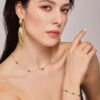 oly-8e67836abad47d883d6054674e7a9de2 Wholesale Cubic Sugar French Emerald Zircon Necklace Bracelet Jewelry suit Niche Temperament Exquisite Temperament Ladies Accessories