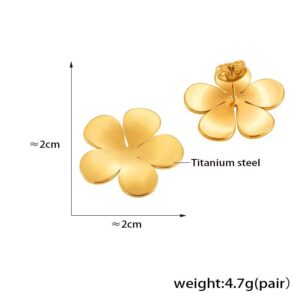 Golden five-petal flower