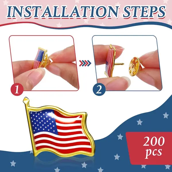 Wholesale Alloy Enamel Map Pin Featuring Flag Brooches Design