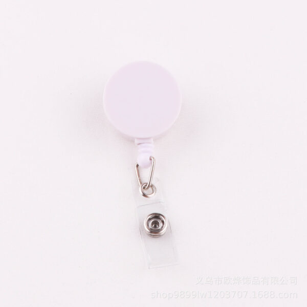 oly-8e73dc6d1775f8f9efe981289dac796c Wholesale Glossy all-flat easy-pull buckle retractable buckle lanyard buckle metal back clip chest card easy-pull buckle