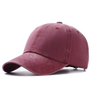 Burgundy coated washed cotton