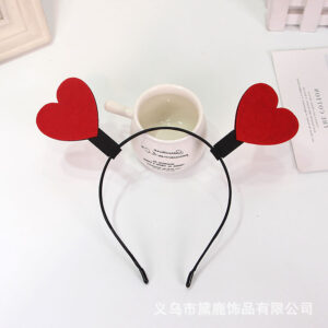 0065A Two Love Hair Hoops