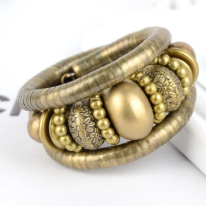 Ancient bronze multi-layer bracelet