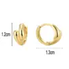 Wholesale Copper Solid Color Rack Plated Artificial Pearls 18K Gold Plated Retro Shiny Earrings
