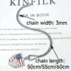 Wholesale 304 Stainless Steel American Flag Eagle Hip-Hop Rock Punk Square Pearl Chain Pendant Necklace