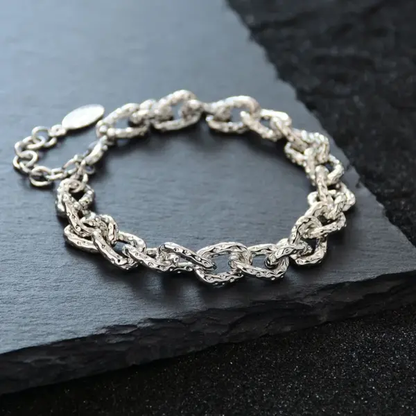 Wholesale Strawberry Pattern Fashion Bracelet Sweet And Cool Style Heavy Work Small Audience Design Personality Hand Jewelry For Men And Women