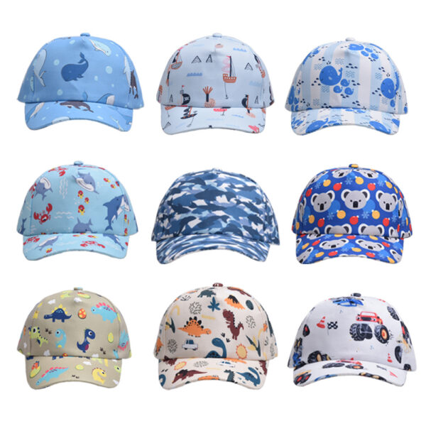Wholesale Children's Hat Little Dinosaur Unicorn Boys and Girls Peaked Hat Baby Thin Baseball Cap Sun Protection Hat