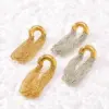 Wholesale PVD Coated 18K Gold Real Gold Plated Semicircle Tassel Lines 304 Stainless Steel Vacation Classic Style Waterproof Non Tarnish Drop Earrings