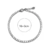 Wholesale Geometric Women's Bracelets For Independence Day Featuring 14K Real Gold Plated Tennis Chain With 0.03µm Thickness And Zircon Inlay